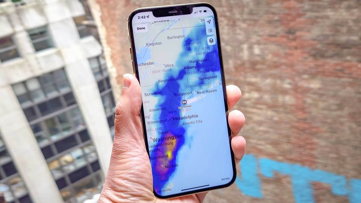 iPhone'unuzun gizli interaktif hava durumu haritasına nasıl erişilir?