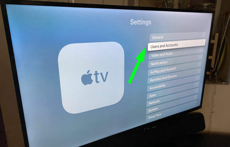 Apple TV 4K ayarları ekranı