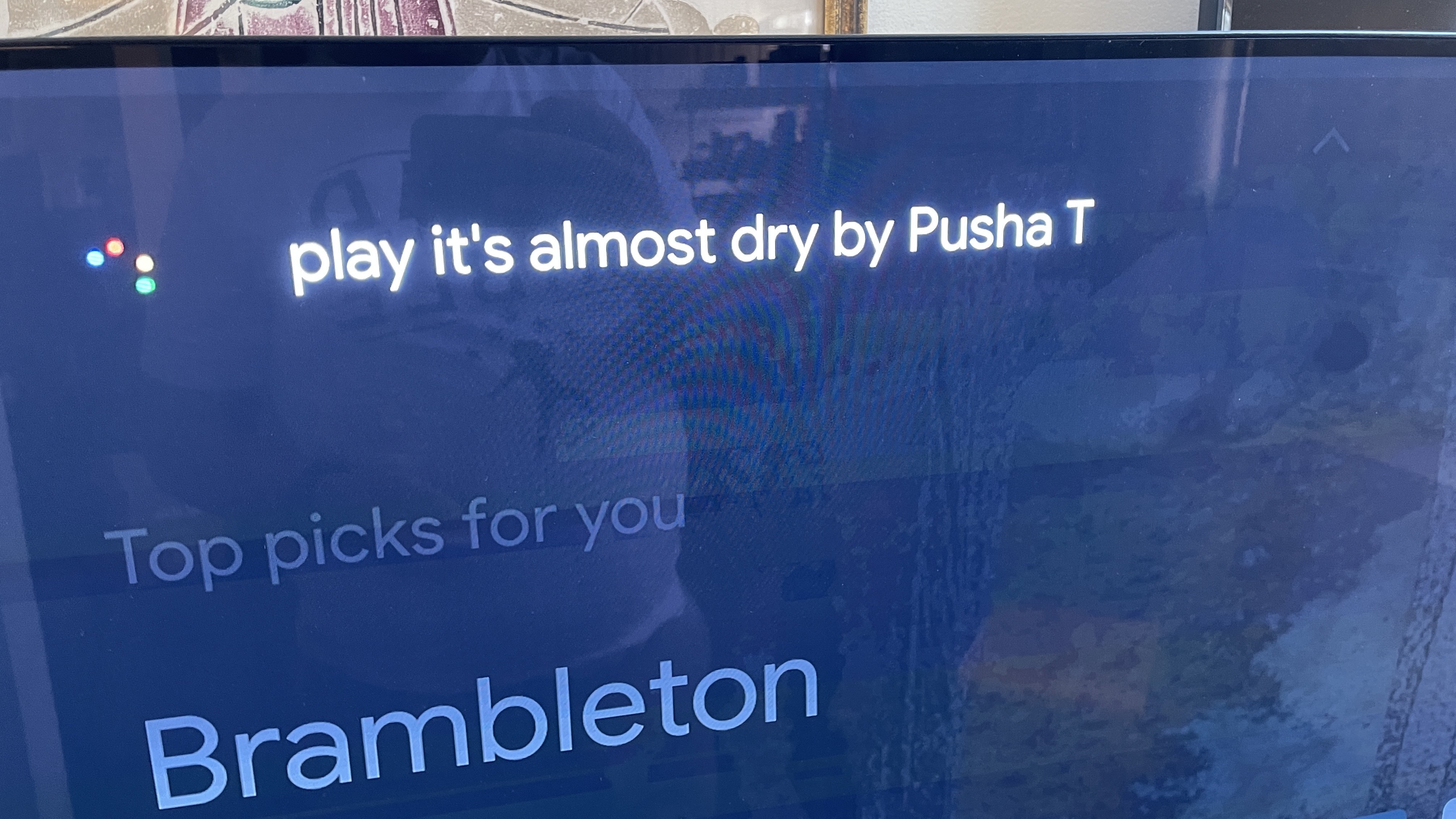 "Pusha T ile neredeyse kuru oynayın" Google TV ile Chromecast'te Apple Music'te görülüyor