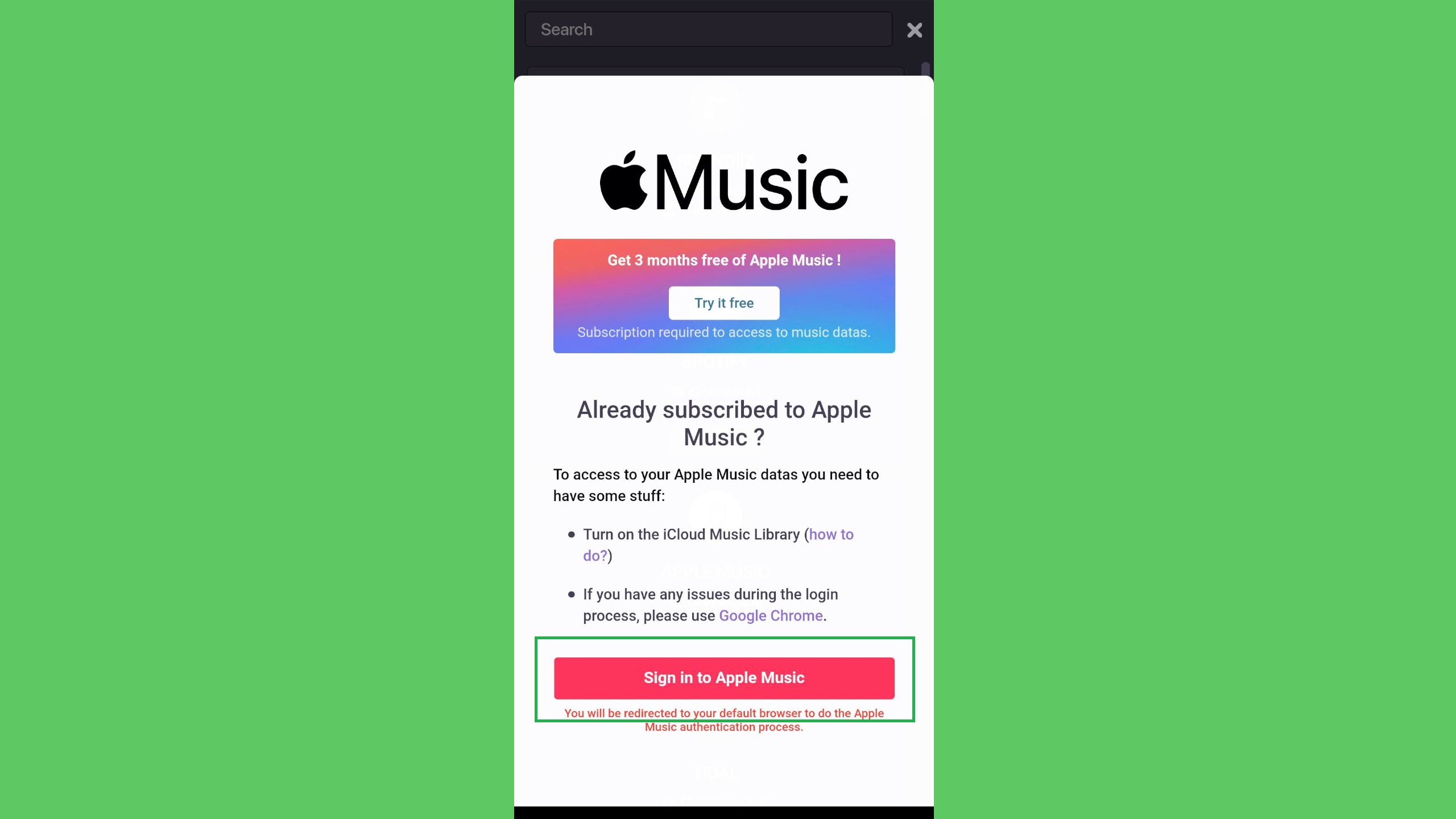 Spotify çalma listeleri Apple Music'e nasıl aktarılır — Soundiiz sitesini açın