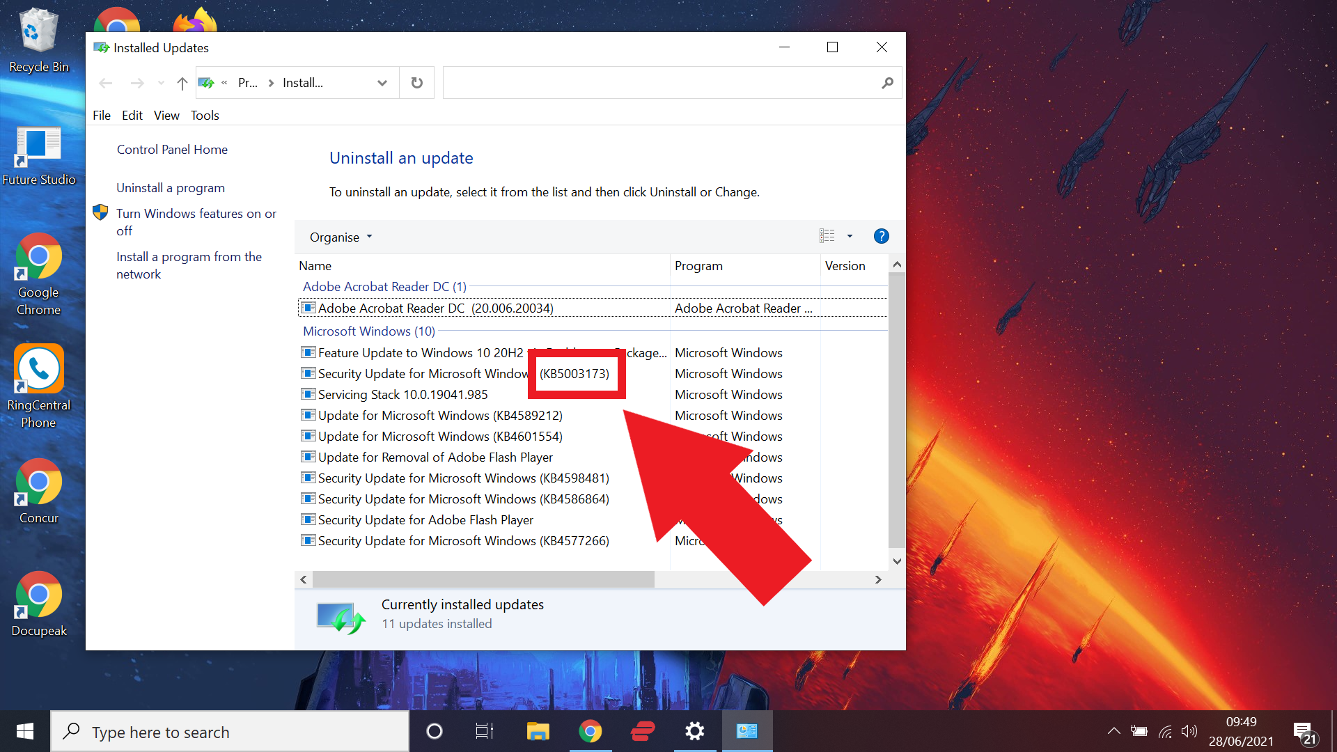 Windows 10 güncellemesi nasıl kaldırılır - KB numarasını not edin
