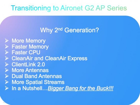 aironet G2 AP serisine geçiş