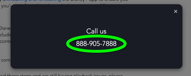 Disney Plus müşteri hizmetleri nasıl alınır - numarayı arayın